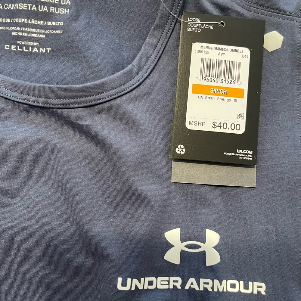 Men’s small Under Armour sleeveless Rush Tee
